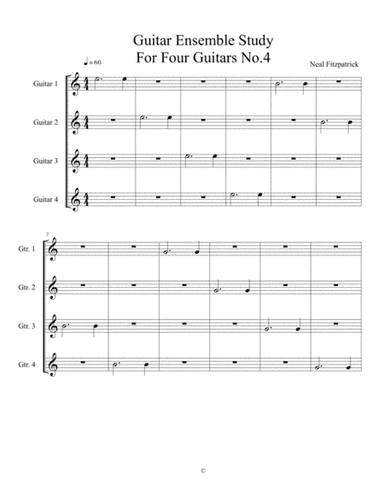 Guitar Ensemble Study No.4