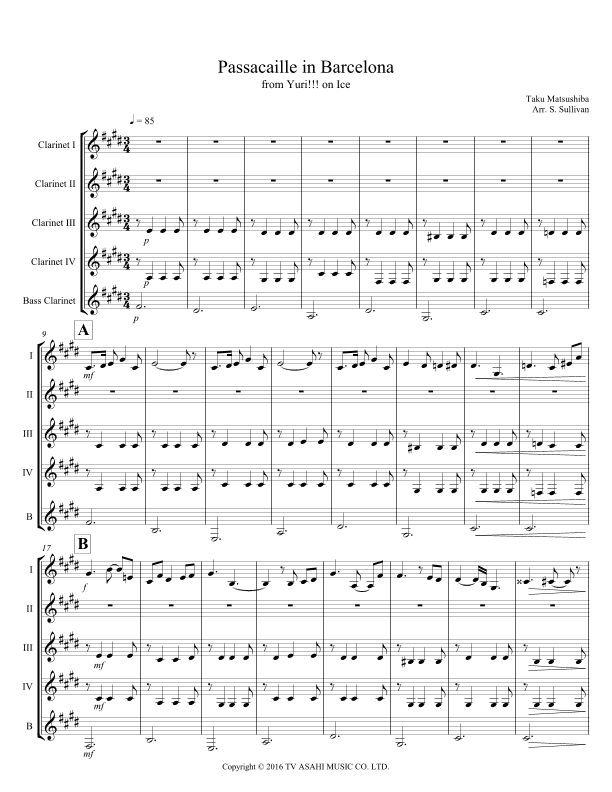 Passacaille In Barcelona (arr. Sean Sullivan)