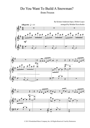Do You Want To Build A Snowman? (arr. Bohdan Kravchenko)