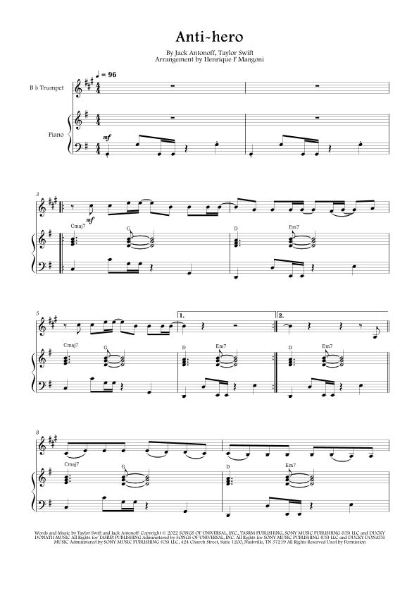 Anti-hero (arr. Henrique F Mangoni)