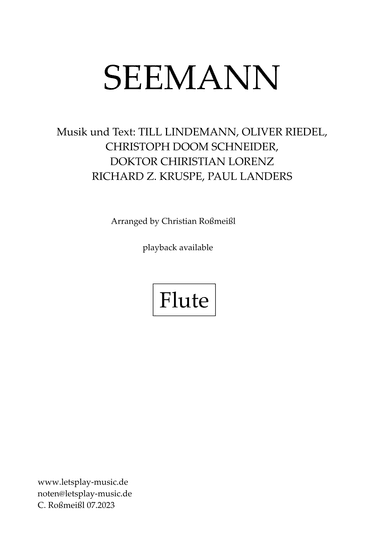 Seemann (arr. Christian Roßmeißl)
