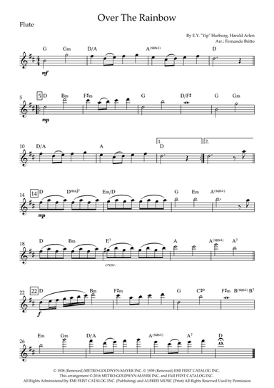 Over The Rainbow (arr. Fernando Britto)