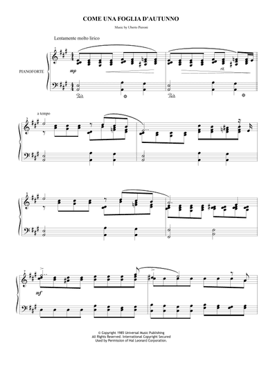 Come una foglia d'autunno