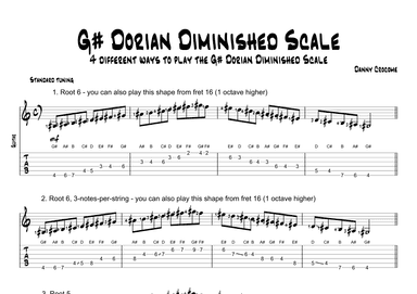 G# Dorian Diminished Scale (4 Ways to Play)