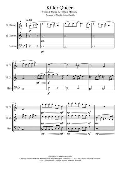 Killer Queen (arr. Nicolás Cortés Castillo)