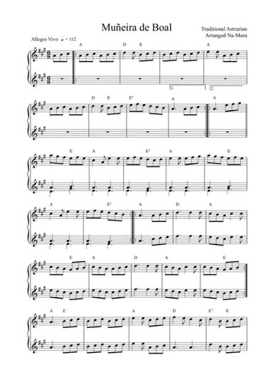 Muiñeira de Boal - Arranged by Na-Mara (arr. Na-Mara)