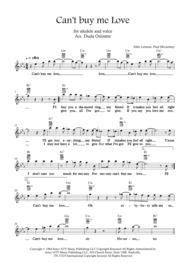 Can't Buy Me Love (arr. Duda Oriontte)
