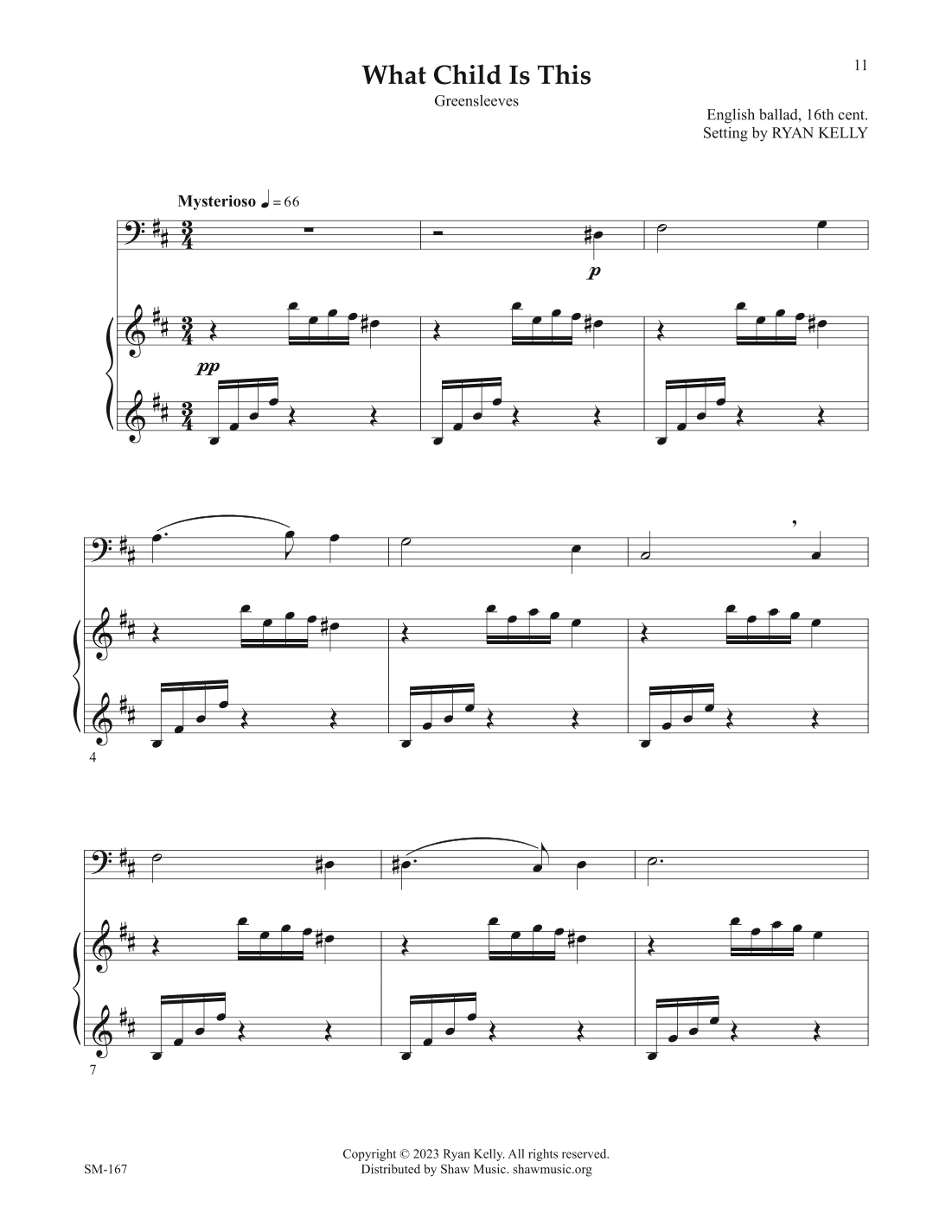 What Child Is This (trombone, piano) (arr. Ryan Kelly)