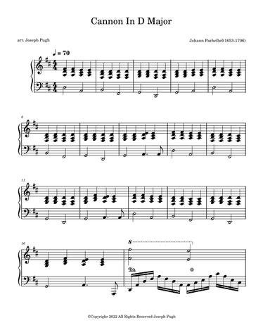 Cannon In D Major (arr. Joseph Pugh)