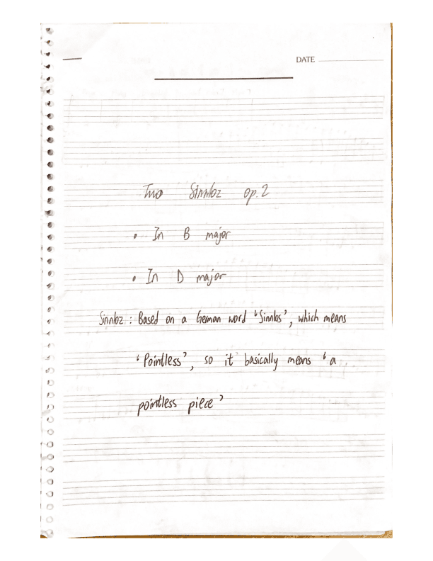 Two sinnloz op.2