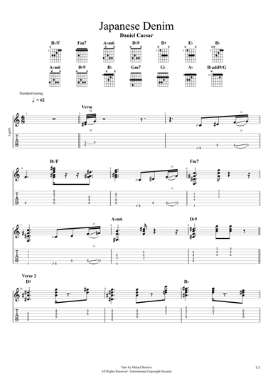 Japanese Denim (arr. Mikael Benício)