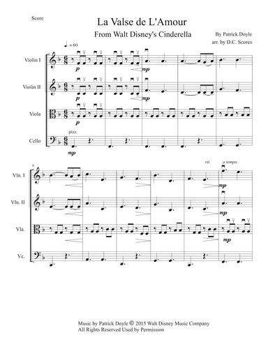 La Valse De L'amour (arr. D.C. Scores)