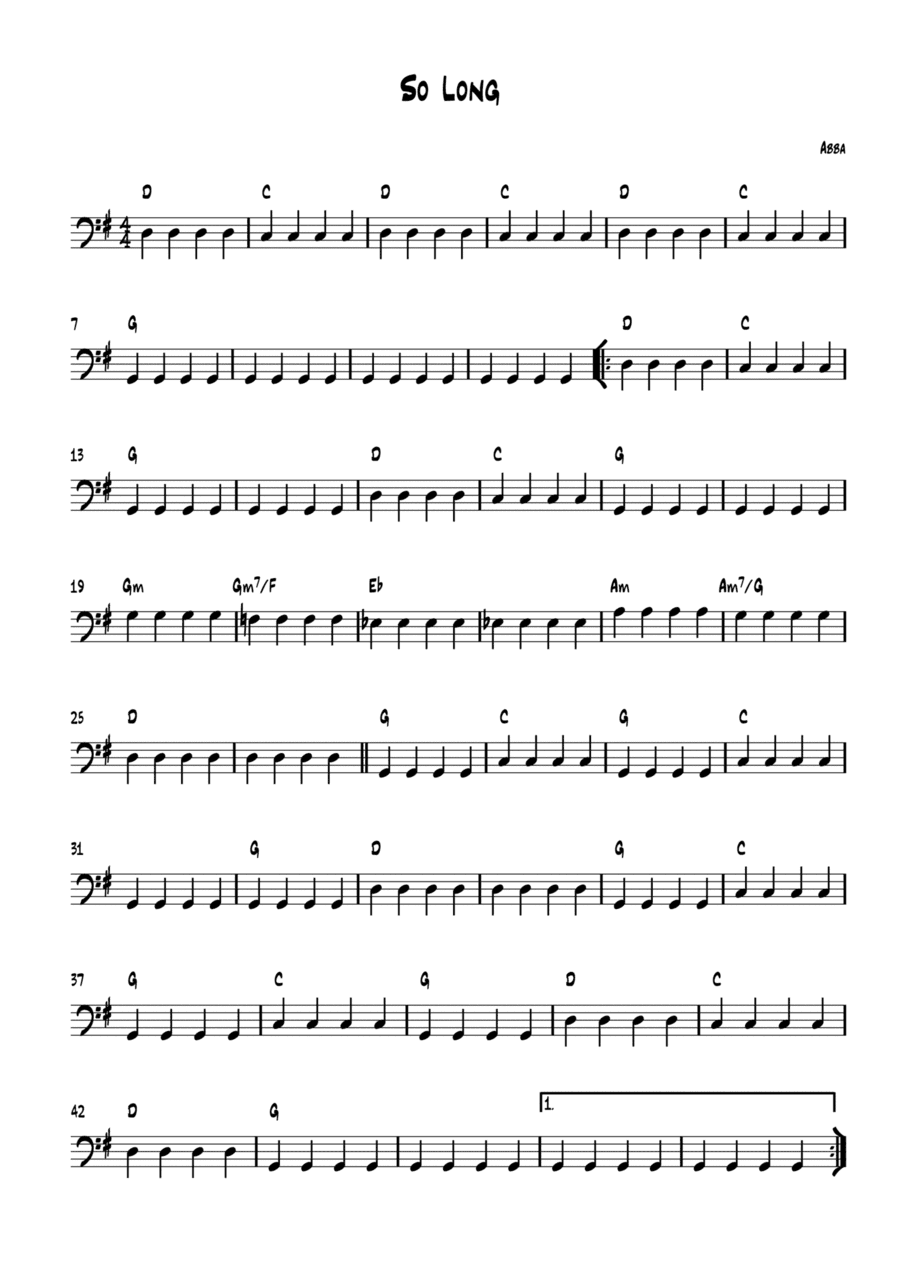 So Long (arr. Verena Watkiss)