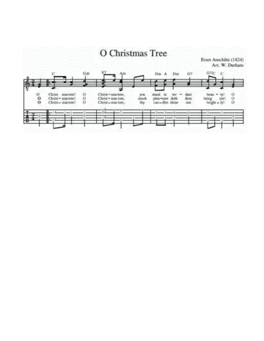 O Christmas Tree - Carol arranged for fingerstyle guitar (arr. Big Bill Durham)