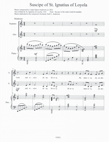 Suscipe of St. Ignatius of Loyola