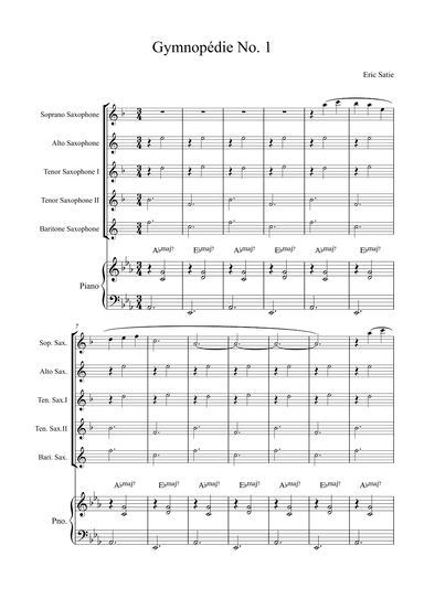 Gymnopédie No. 1 (arr. Alex Nunes Rodrigues)