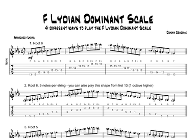 F Lydian Dominant Scale (4 Ways to Play)