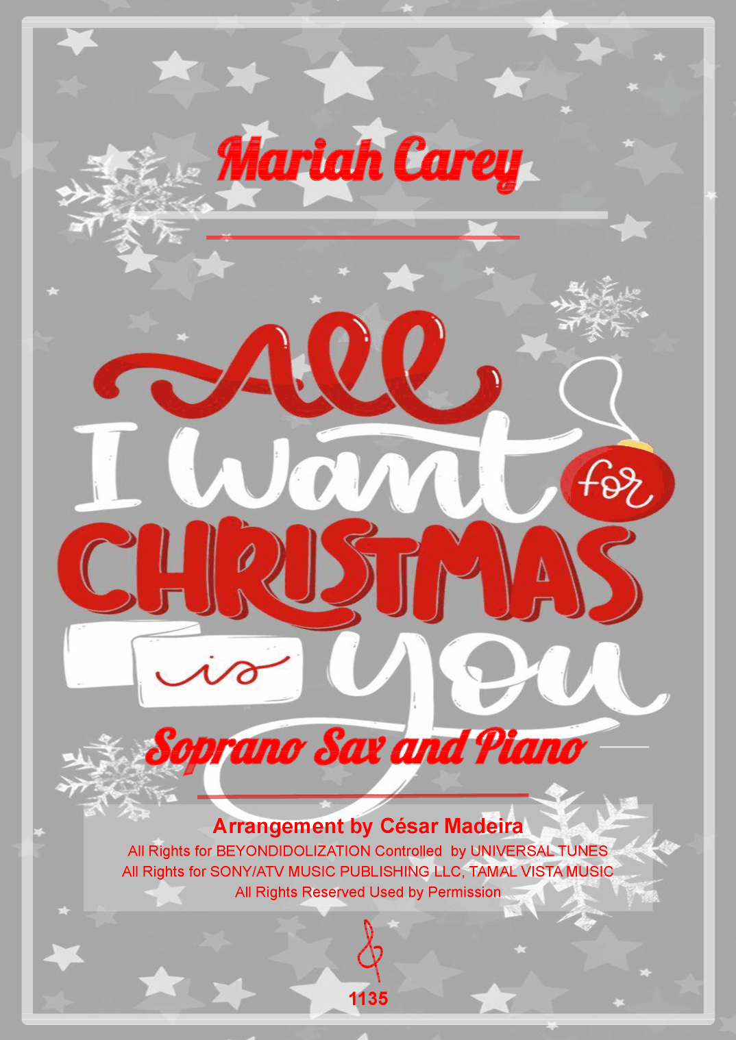 All I Want For Christmas Is You (arr. César Madeira)