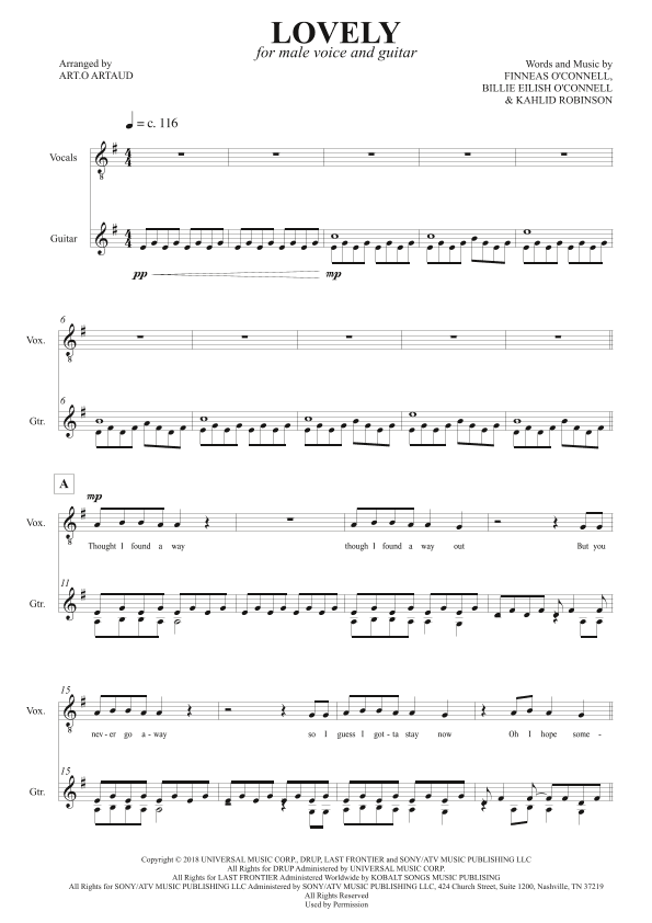 Lovely (arr. Art.o Artaud)