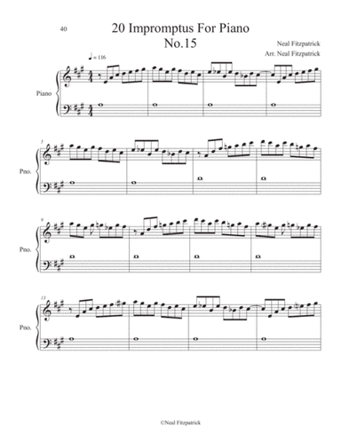 Impromptu No.15 For Piano