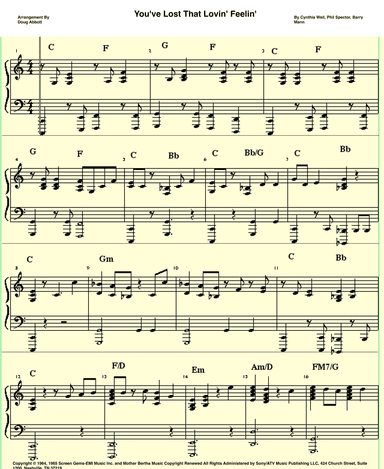 You've Lost That Lovin' Feelin' (arr. Doug Abbott)