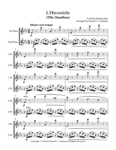 L'Hirondelle (The Swallow) (arr. Doniell Cushman)