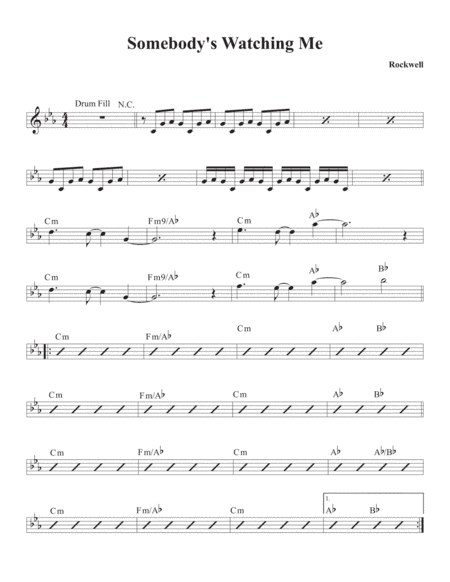 Somebody's Watching Me (arr. David M Fagnant)