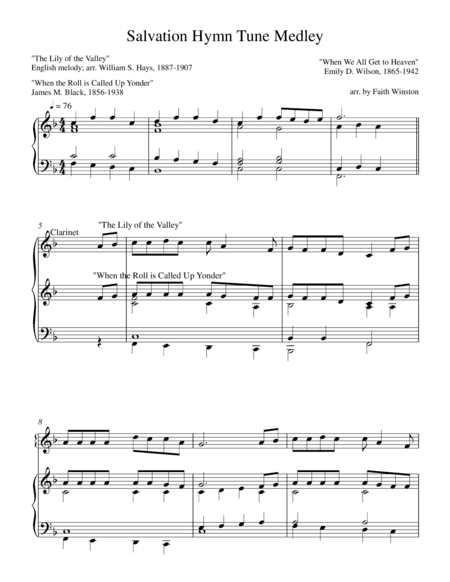 Salvation Hymn Tune Medley (arr. Faith Winston)