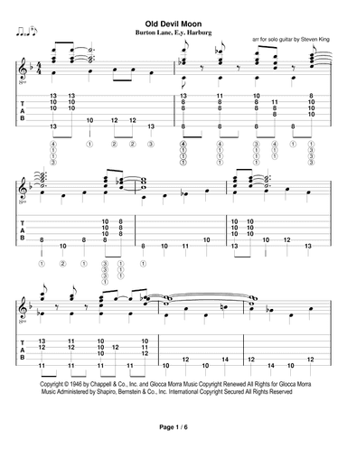 Old Devil Moon (arr. Steven King)