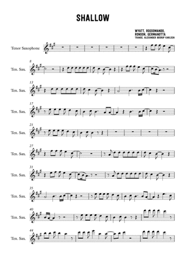 Shallow (arr. Alexander Bosrup Karlsen)