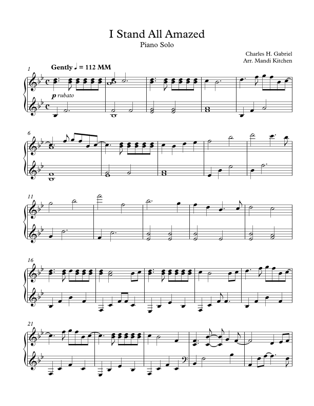 I Stand All Amazed (arr. Mandi Kitchen)