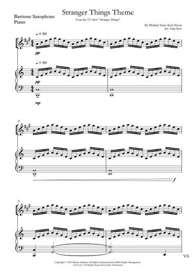 Stranger Things Main Title Theme (arr. João Reis)