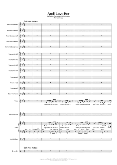 And I Love Her (arr. Sam Every)
