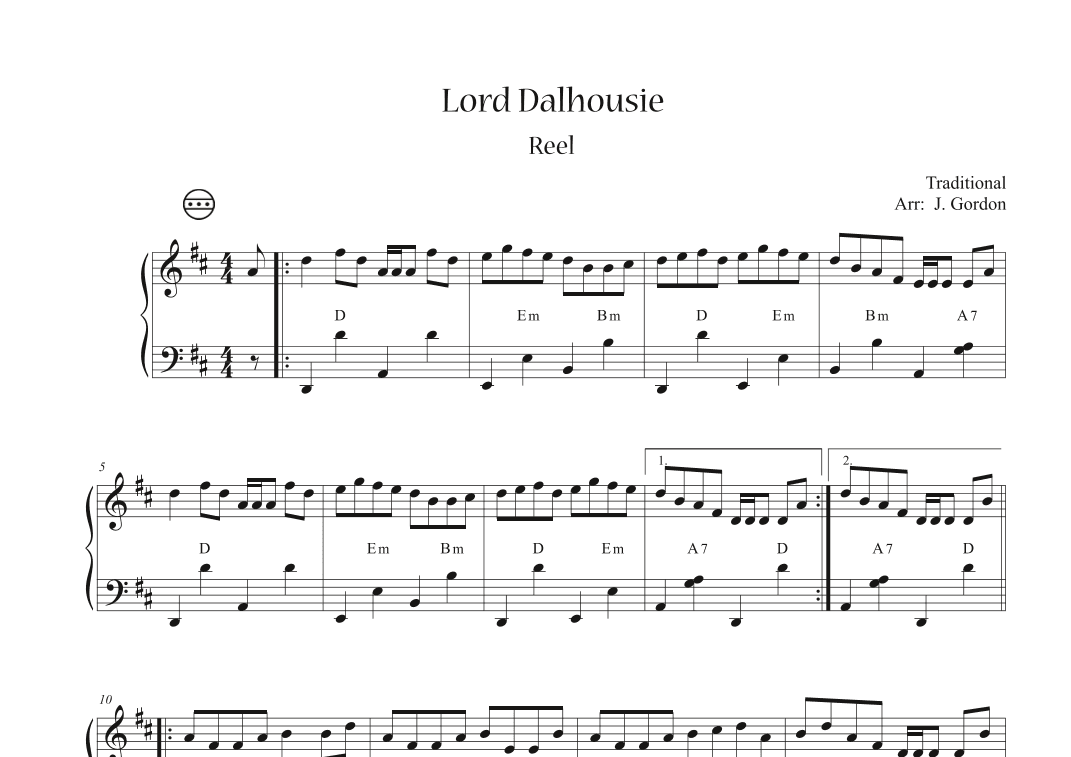 Lord Dalhousie (arr. Julia Gordon)