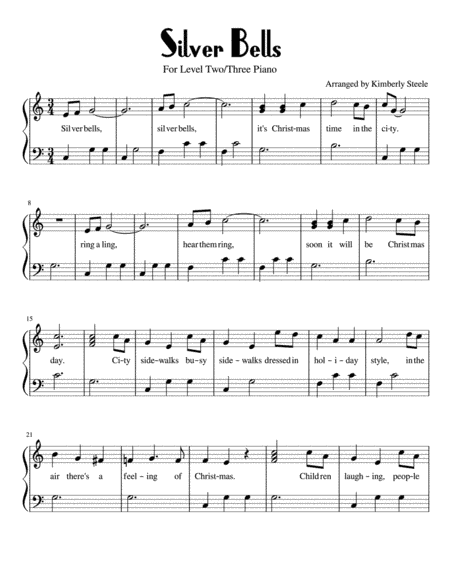 Silver Bells (arr. Kimberly Steele)