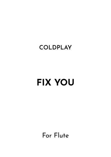 Fix You (arr. Jireh J.)