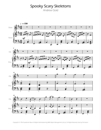 Spooky Scary Skeletons (arr. Ygor Nunes)