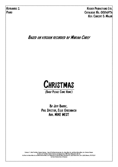 Christmas (baby Please Come Home) (arr. Mike West)
