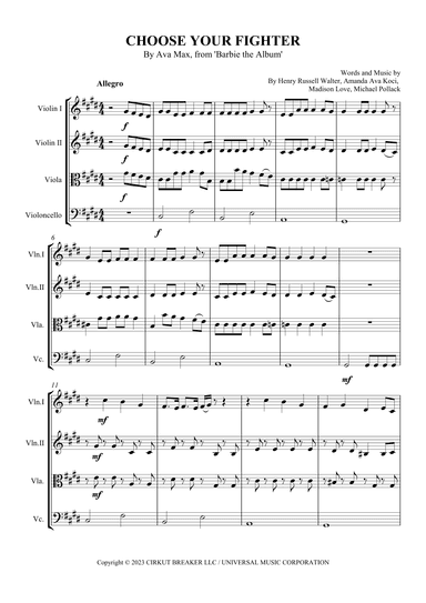 Choose Your Fighter (arr. SCMusic)