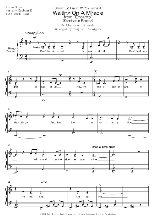 Waiting On A Miracle (arr. Tsuyoshi Yoroiguma)