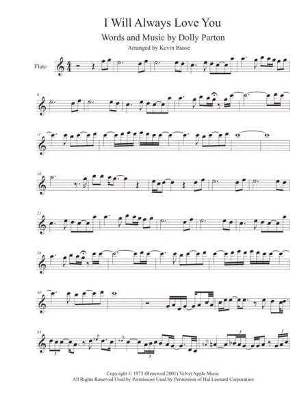I Will Always Love You (arr. Kevin Busse)