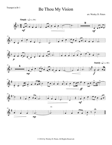 Be Thou My Vision (Brass Sextet) (arr. Wesley D. Peters)