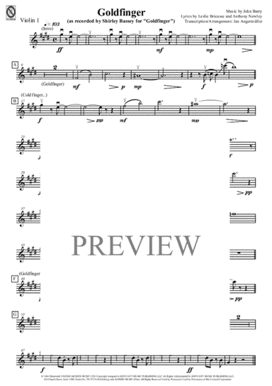 Goldfinger (arr. Jan Angermüller)