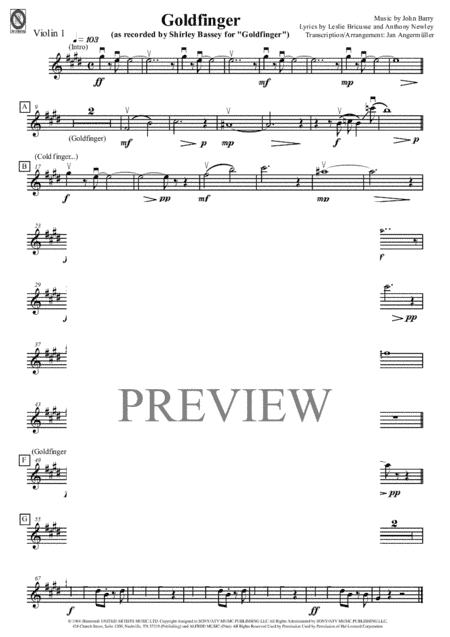 Goldfinger (arr. Jan Angermüller)