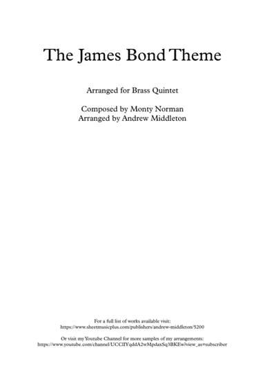 James Bond Theme (arr. Andrew Middleton)