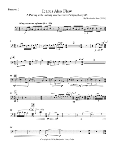 Icarus Also Flew: A Pairing with Beethoven's Symphony #5 - Bassoon 2