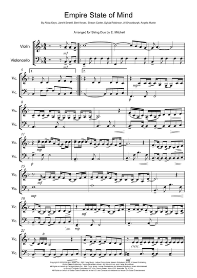 Empire State Of Mind (arr. E. Mitchell)