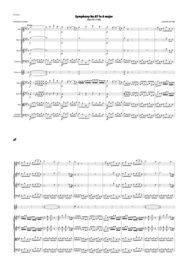 Haydn - Symphony No.87 in A major, Hob.I:87 (arr. J.G. Cucó Barber)