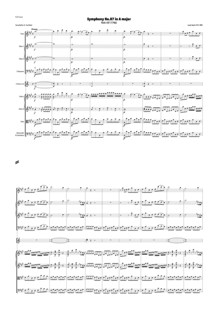 Haydn - Symphony No.87 in A major, Hob.I:87 (arr. J.G. Cucó Barber)