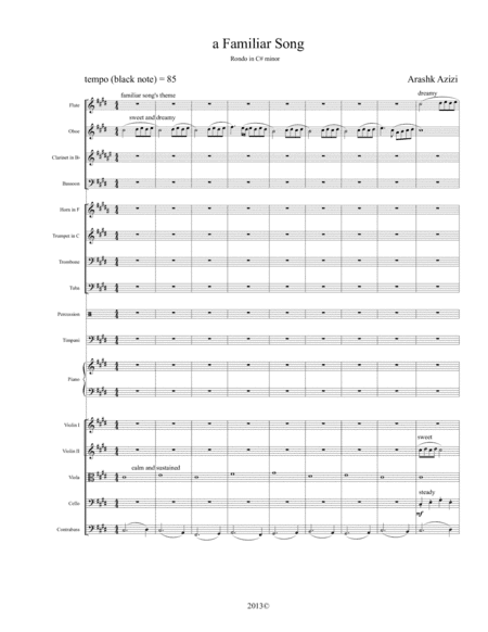 Symphony No. 1 in C-Sharp Minor, Op. 1 "In the Eternal Day": I. Andante "A Familiar Song"